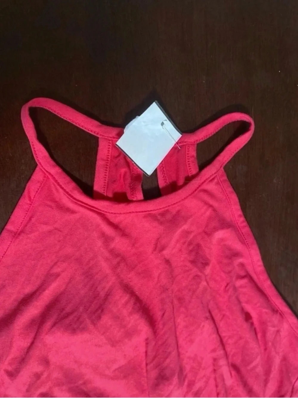 Girls' Red Sleeveless Romper - Classic Summer Style Size Medium